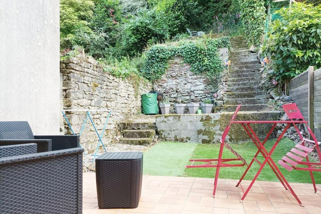 Oo Le Jardin Oo Paisible Studio Equipe Et Bien Place Quimper Bagian luar foto